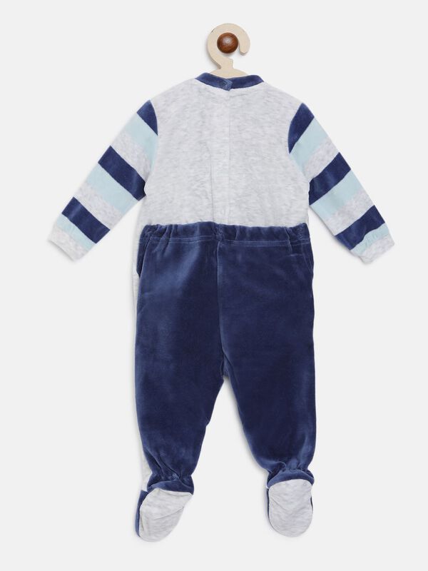 Velour Babysuit-Back Opening image number null